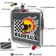 Full Aluminum Radiator For 1953-1956 1954 55 Ford F100 F250 F350 Pickup Chevy V8