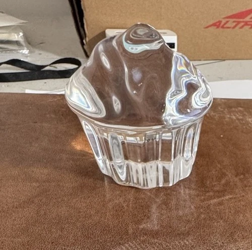 Steuben Glass Cupcake 1.5" Tall 2.5 Wide