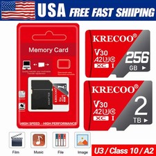 Micro SD 128GB 256GB 1TB 2TB Memory Card Class 10 U3 for Phone Camera Drone Lot
