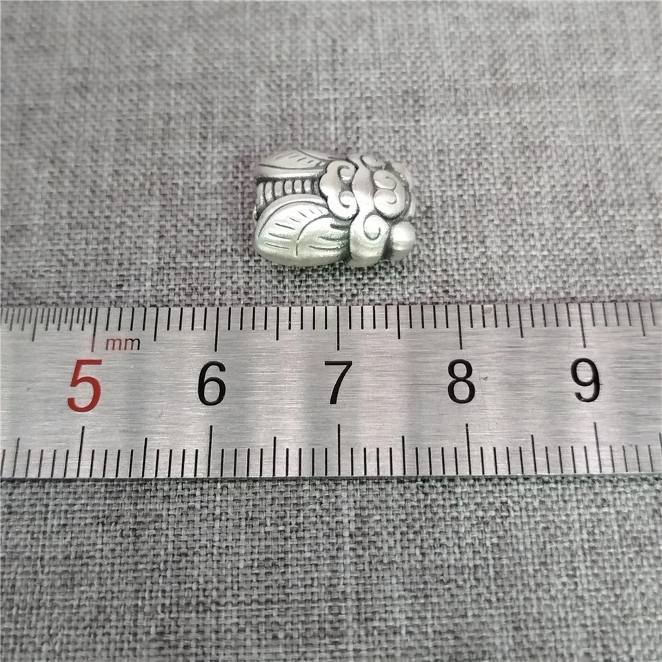 2 Stck. 990 Feinsilber Zikade Perlen 2-seitig Insekt Tier Zwischenring für - Bild 2 von 4