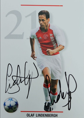   Olaf Lindenbergh Ajax Amsterdam 2005/2006 Autogrammkarte