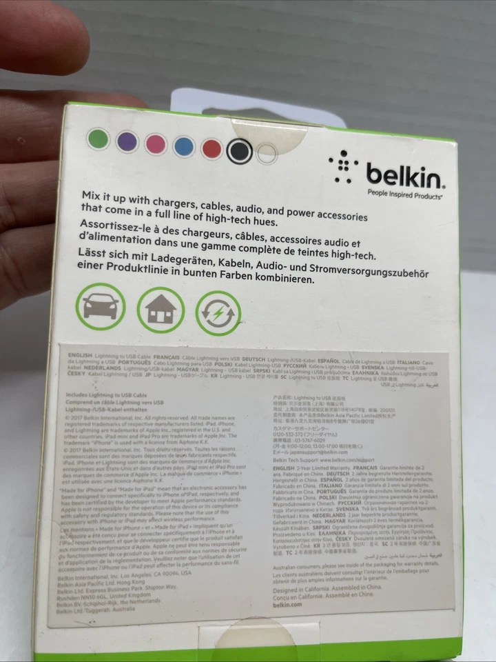 Belkin 4ft 1.2m Lightning to USB Cable iPhone Charging Ipad Ipod MFI certified - Image 4 of 4