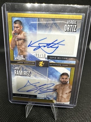 2024 Topps Chrome Boxing Stablemates Signatures Gold SMS-OR Ortiz / Ramirez /50