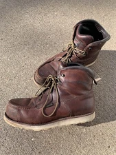 Red Wing Steel Toe Waterproof Work Boots Style 2415 Mens Sz 13 Brown Wedge Moc