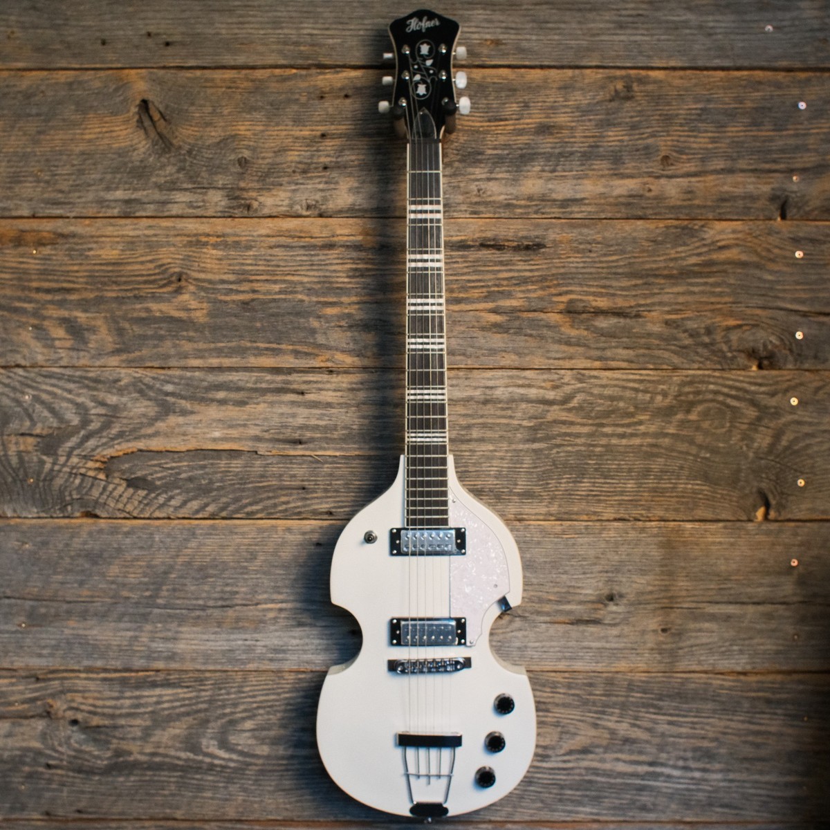 Hofner HI-459-PE-PW Ignition Violin 6 String Electric Guitar