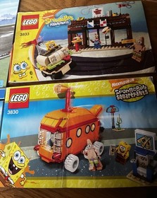 LEGO City 3181 4644 & Sponge Bob 3830 3833 - Instruction Manual Booklets Only