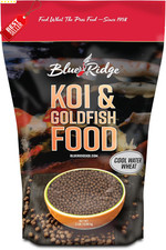 Blue Ridge Koi Fish Food 2 lb Cool Water Wheat 3/16 Fall Winter Pond Pellets - U