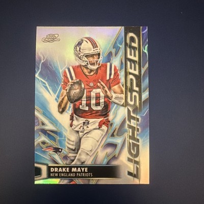 2025 Topps Cosmic Chrome - Drake Maye Light Speed Refractor #LS-8 - Patriots