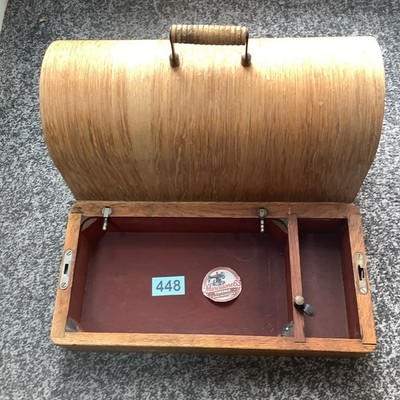Vintage Singer 99k 3/4 Größe Nähmaschine Bugholz nur Basis und Deckel