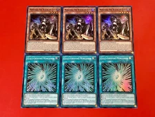 3x Guilt-Gripping Morganite + 3x Morgana Witch Of Eyes | Super Rares | YuGiOh!
