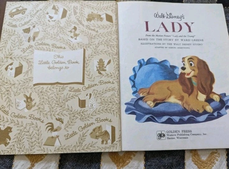 Dama de Walt Disney de colección (Little Golden Book) décima impresión, 1978 Foto 3 de 4