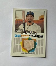 2026 Topps Heritage - Clubhouse Collection Wood Relic William Contreras #CCR-WC