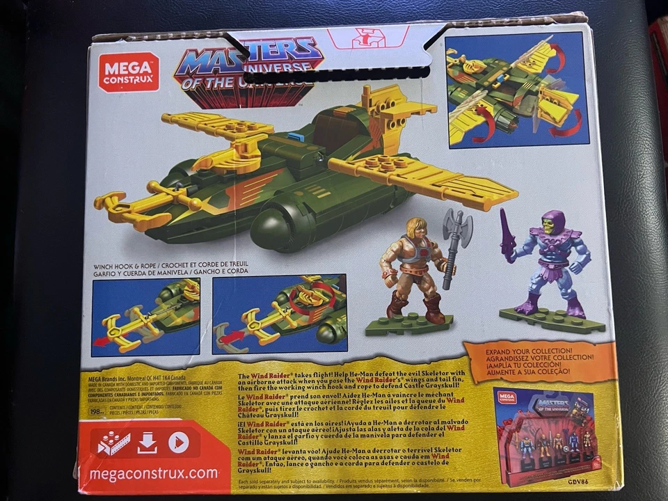 Mega Construx Heroes Masters of the Universe WIND RAIDER ATTACK HE MAN SKELETOR - Image 2 of 2