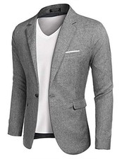 COOFANDY MEN'S BLAZER CASUAL SPORT COATS SLIM FIT ONE BUTTON SUIT JACKET