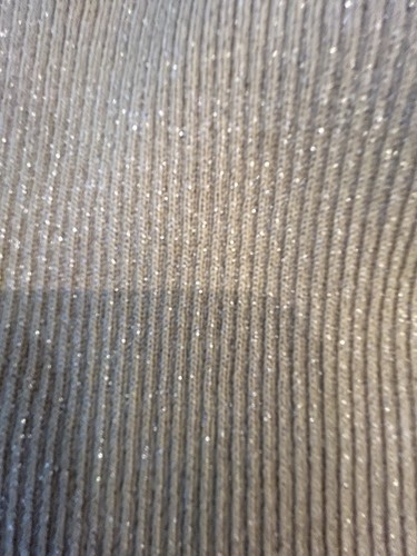 Lauren Ralph Lauren Gold Sparkle Turtleneck Sweater Metal Front Logo Fits Medium - Picture 5 of 10