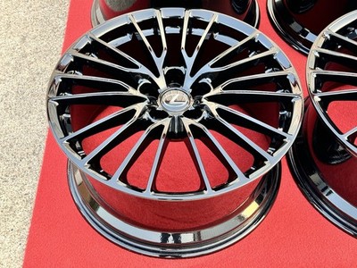 レクサスRCFスポーツ純正19インチアルミ＆DUNLOPsp sports050 OEM 19” Lexus RC F RC-F 2015-2023 Forged Black Rims Wheels RCF BBS
