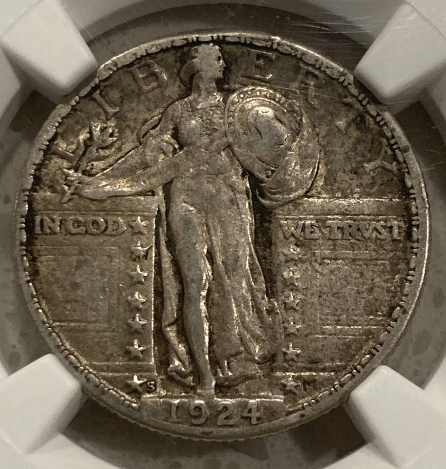 1924-S Standing Liberty Quarter NGC XF 45 - Image 3 of 4