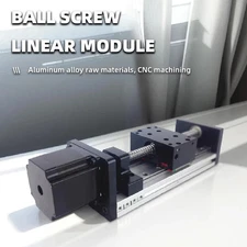 GX80 Dual-rail Linear Ball Screw Slide Module with 57 Motor Aluminum Alloy