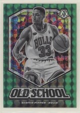 2019-20 Panini Mosaic Old School Green Mosaic Prizm Scottie Pippen #11 HOF 0c2y
