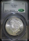 1880/9 S Morgan Silver Dollar CACG MS63 Choice BU VAM 11 - 0/9 Overdate HOT 50