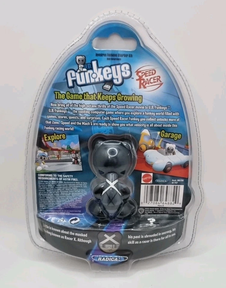 Nuevo Mattel Radica UB Funkeys Racer X Speed Racer Add On Retirado 2007 Nuevo En Caja  Foto 2 de 2