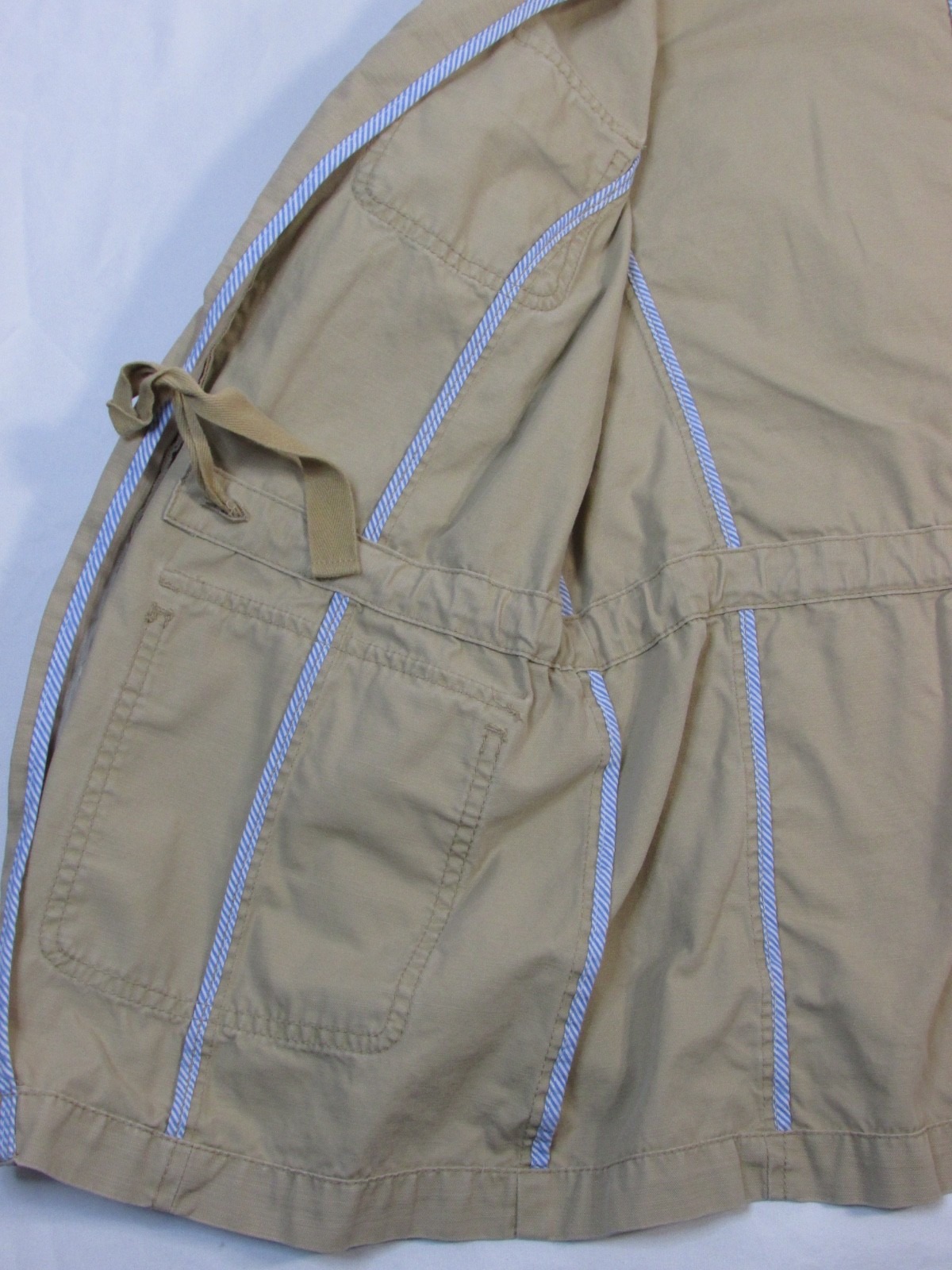 talbots beige utility jacket size medium nwt pock… - image 8