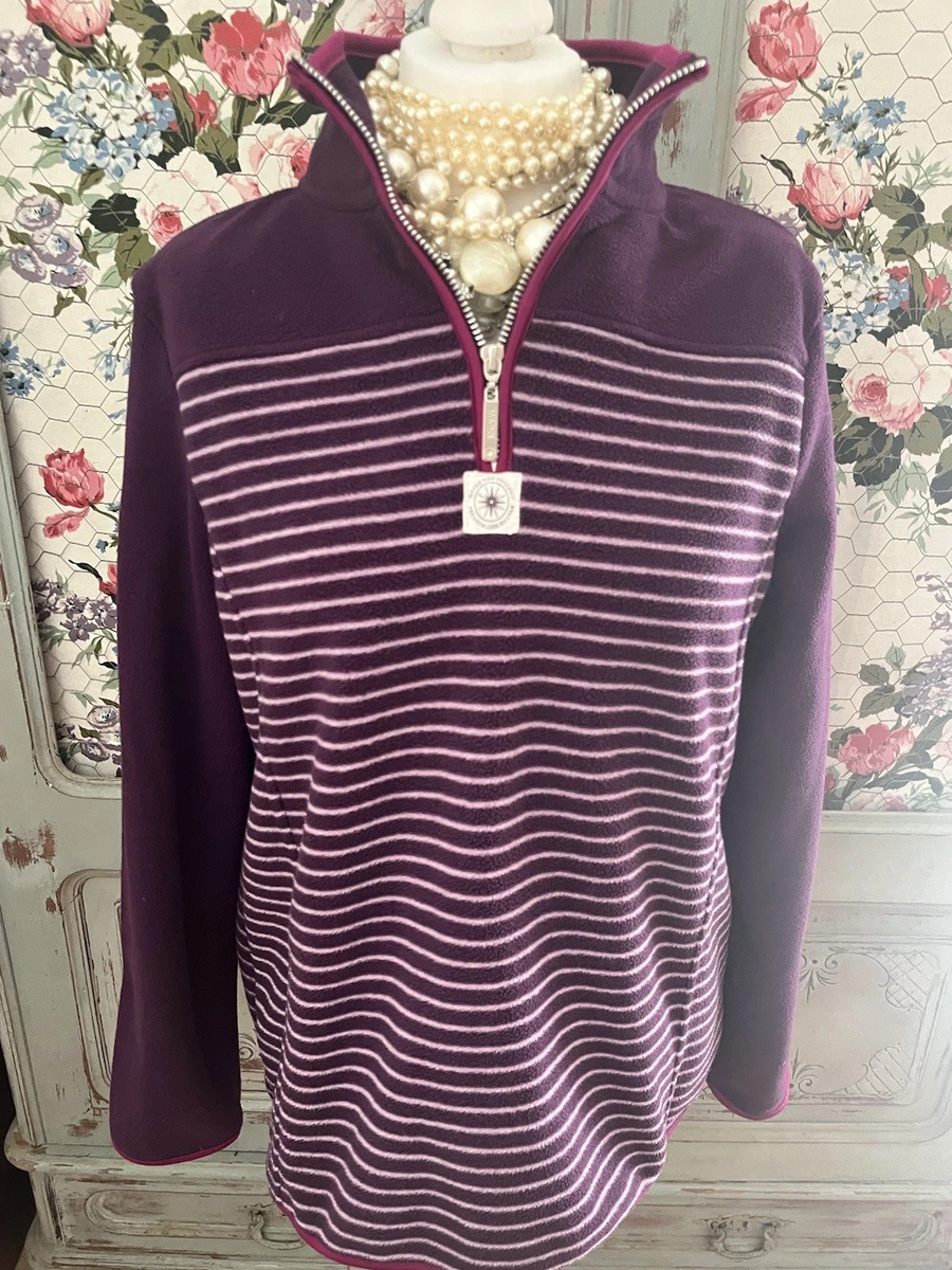 Sweat Henley Maine New England – Femme – Taille 16 – Multicolore Rayé – Occasion Impeccable