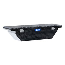 Uws Gloss Black Aluminum 63in Angled Truck Tool Box Low Profile Toolbox Storage