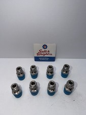 Lot of 8 Swagelok SS-600-1-8 3/8” Compression x 1/2” MNPT SS Adapter