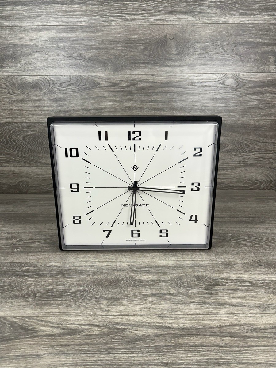 Newgate Box Office Silent Sweep Wall Clock No Tick Noise Arabic