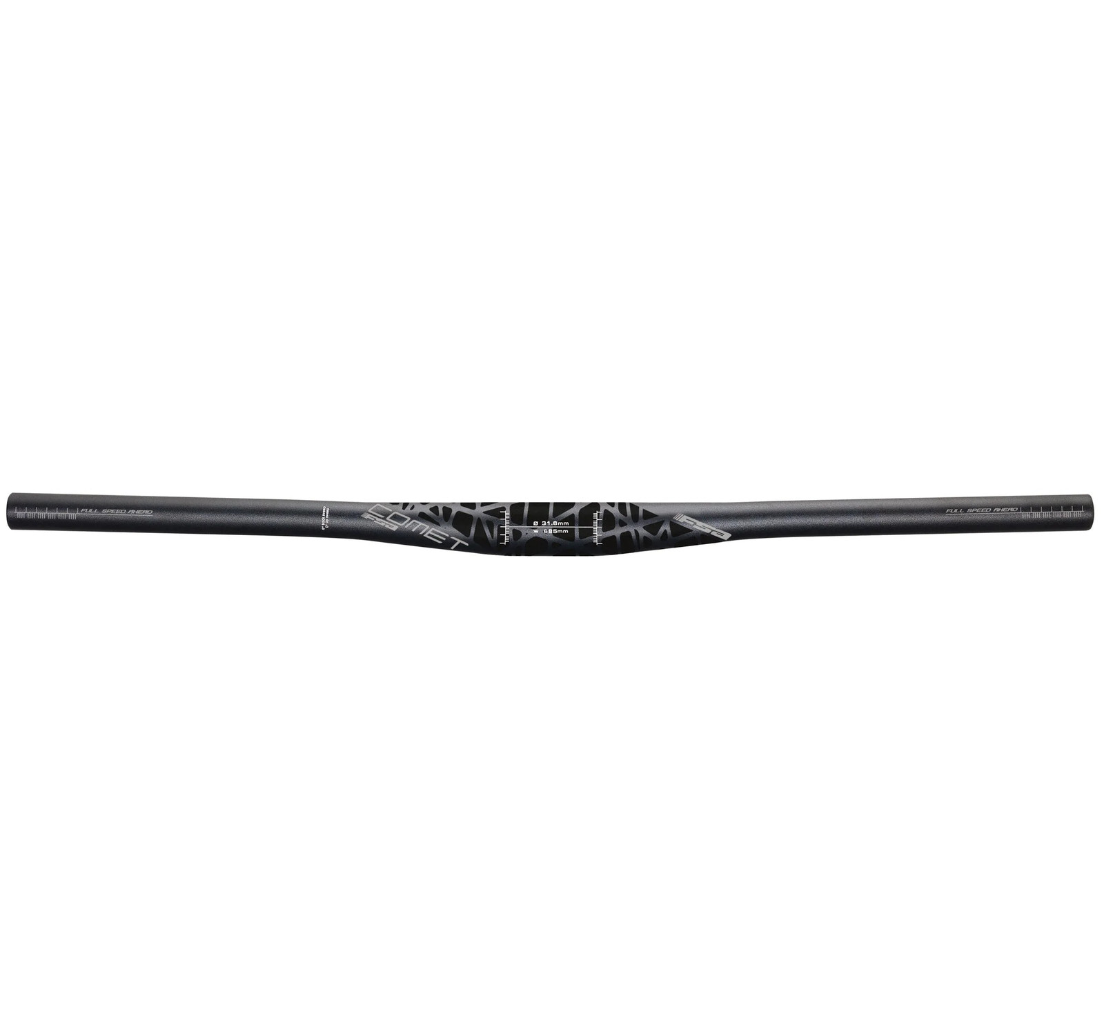Full Speed Ahead Comet Flat Handlebar 318mm Aluminum AL6061T6 Tapered Shot 9890₽