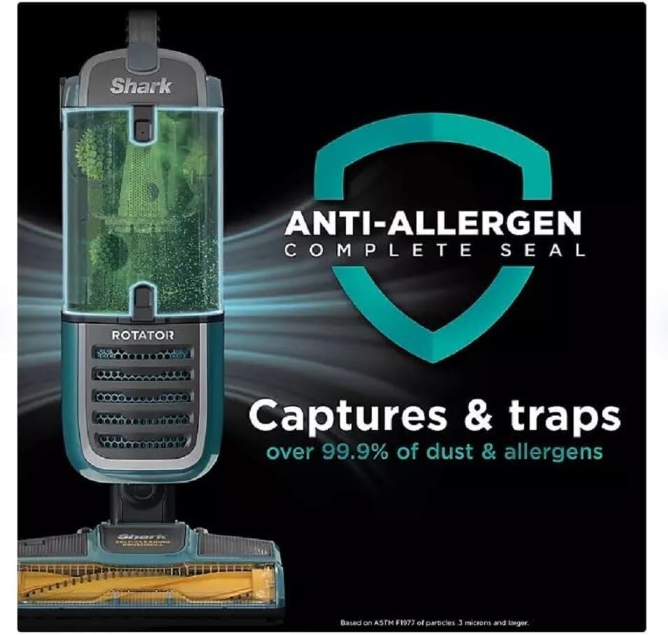 Shark ZU55 Rotator Pet Plus Vacuum with Self-Cleaning Brushroll, Green