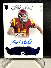 SAM DARNOLD 2018 PANINI FLAWLESS SIGNATURES BLACK SAPPHIRE ON CARD RC AUTO /15👌