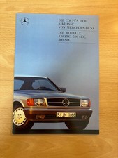 Prospekt / Broschüre Mercedes Benz 420 SEC, 500 SEC, 560 SEC / W 126 / 01/88