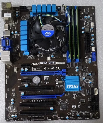 Hardwarebundle: MSI B75A-G43 Mainboard + I7 CPU + 12 GB RAM + Kühler