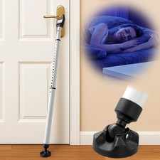 3-in-1 Door Security Bar with Heavy-Duty Metal, Adjustable 16"-41.7" Door Lock