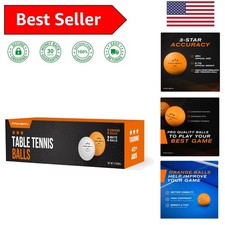Durable 3-Star Table Tennis Balls - Professional Quality Indoor/Outdoor Play