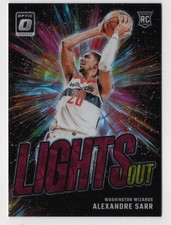 Alexandre Sarr 2024-25 Optic Lights Out Red & Gold Prizm Rookie /99