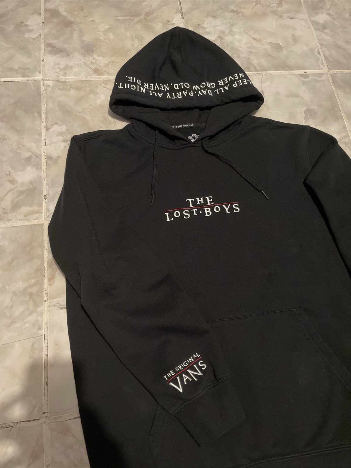 Vans Hoodie Off The Wall x The Lost Boys Limited Edition Pullover Black Mens L image 2
