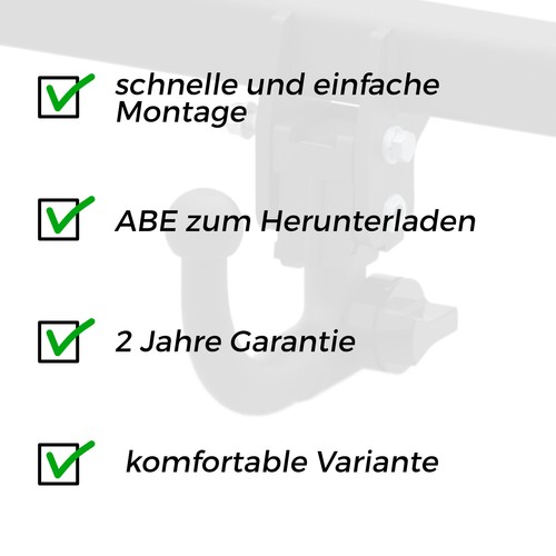 AHK Anhängerkupplung abnehmbar +7pol E-Satz für BMW 3er E46 01-05 Compact - Bild 7 von 12
