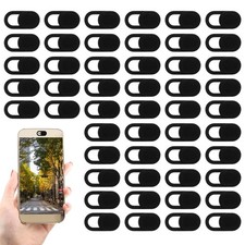 0 Pcs Black Ultra-Thin Webcam Cover Slides, 0.023 Inch Laptop Camera Privacy
