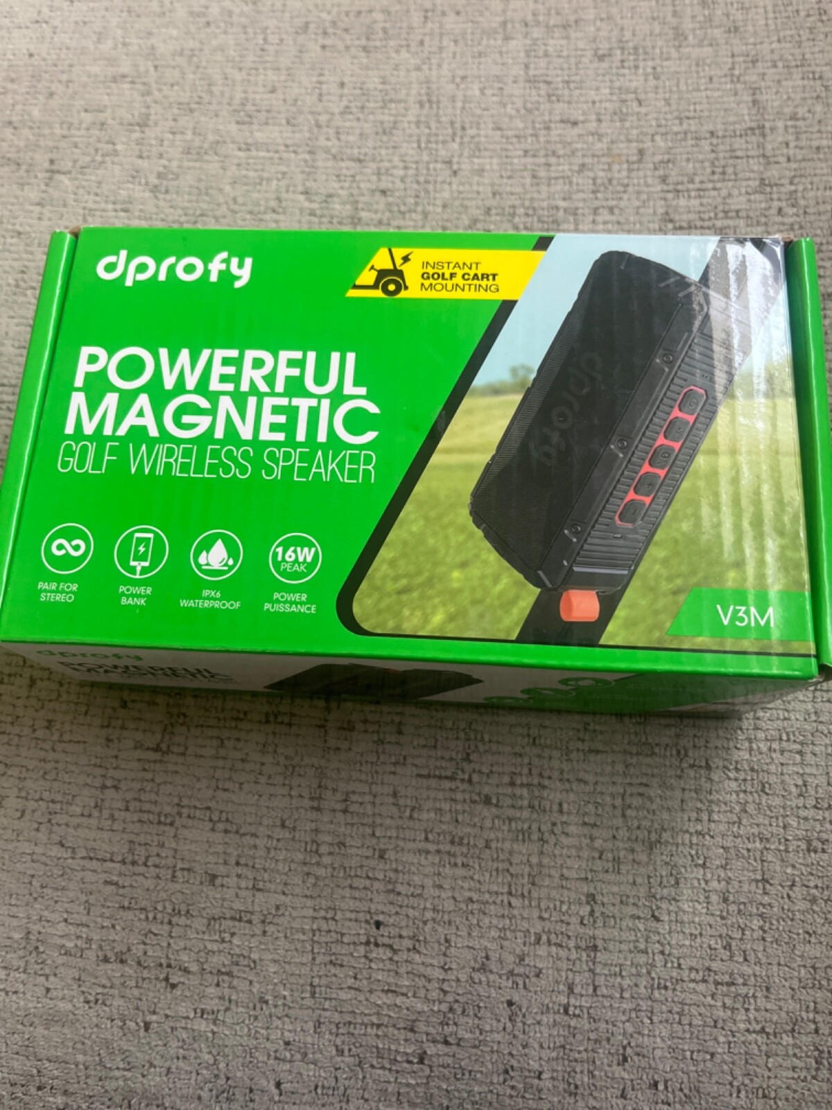 Dprofy Golf Portable Magnetic Bluetooth Waterproof Speaker-image