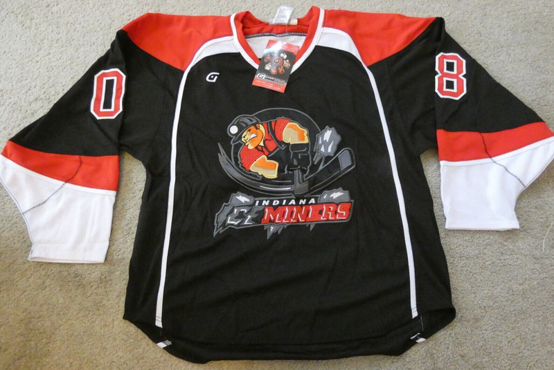 INDIANA ICE MINERS - MAHL - Mid Atlantic Hockey League - JERSEY - Very RARE