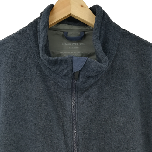 Chaleco Mack Weldon Tejido Cálido Cremallera Frontal Polar Azul Talla XXL Bolsillos Cremallera Brezo - Imagen 2 de 9