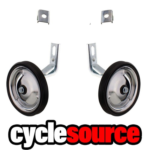 Kids Universal Bicycle Heavy Duty Steel Chrome Training Wheel for 12'' Bikes - 第 1/2 張圖片