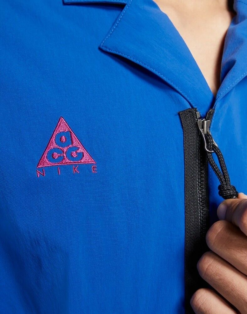 Nike ACG Short Sleeve Shirt Top Royal/Sport Fuchsia Mens Nike ACG Short Sleeve Shirt Top Royal/Sport Fuchsia Mens