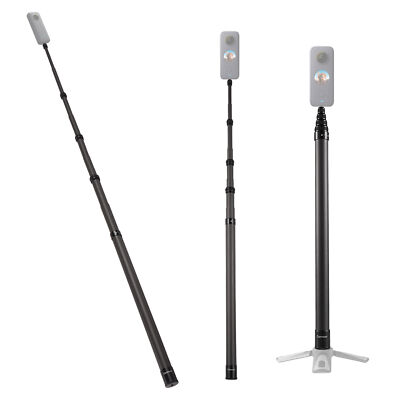 Carbon Fiber Invisible Selfie Stick Adjustable Extension Pole for Insta360 J3C1
