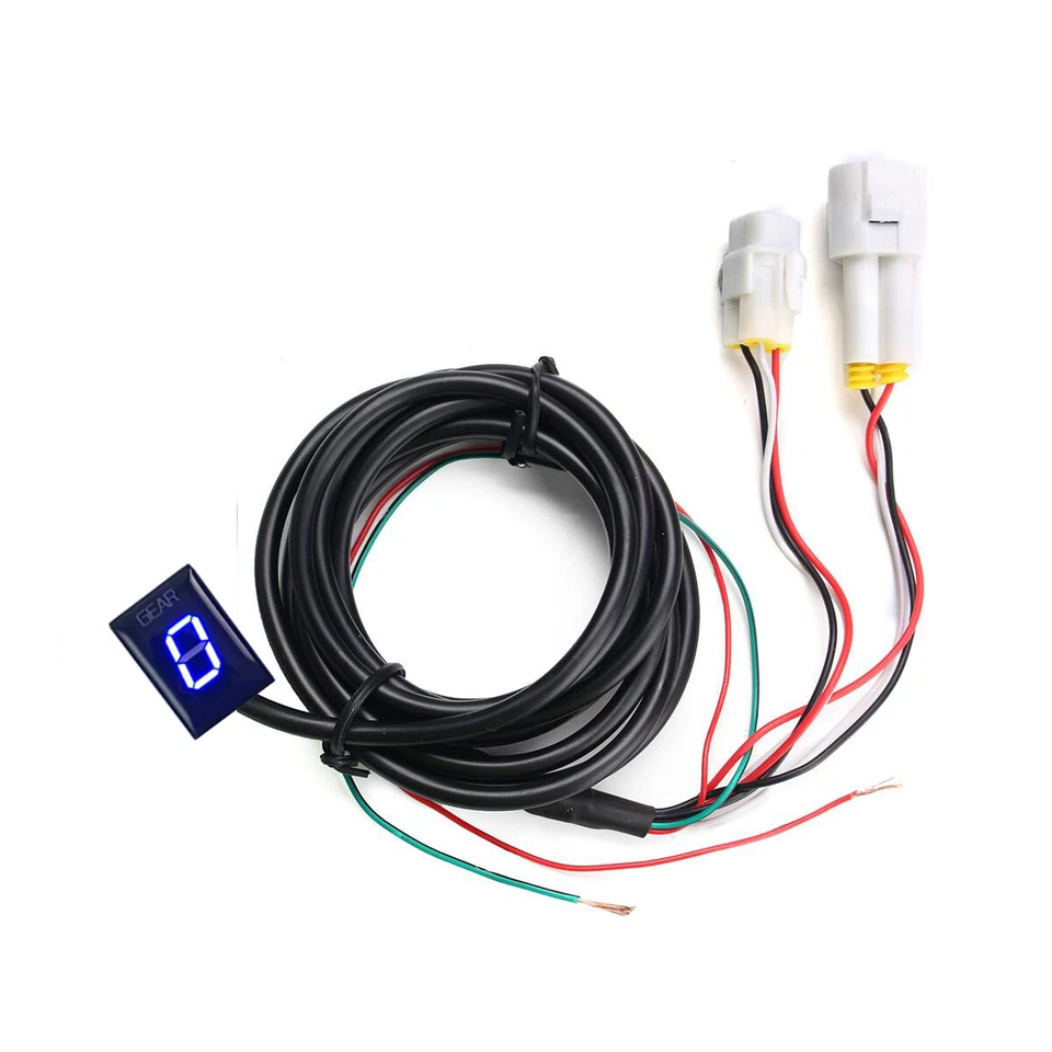 Motorcycl LED Blue Gear Shift Indicator for Yamaha YZF R1 R6 FZ1 FZ6 FZ8 FJR1300 - Image 3 of 4