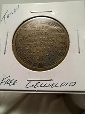 The Celluloid Starch Co. of New Haven, Conn. "Free Celluloid" Token