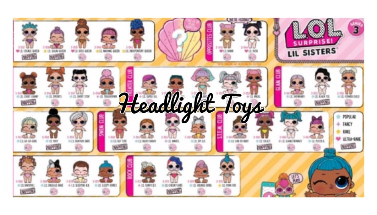 Lol Omg Checklist Lol Doll Little Sister Names Ball LOL Surprise